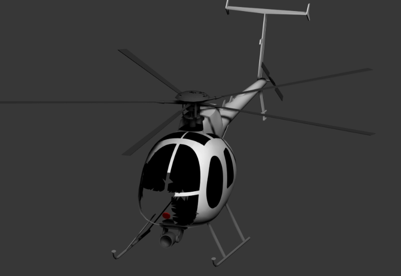 Hélicoptère 3d