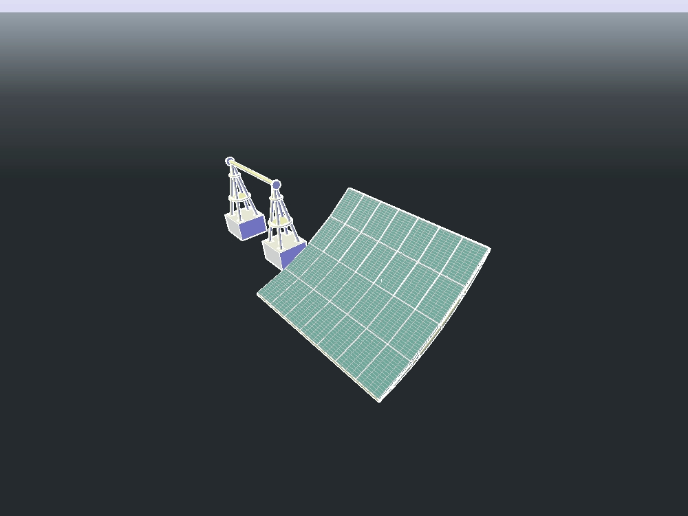 module solaire 3D