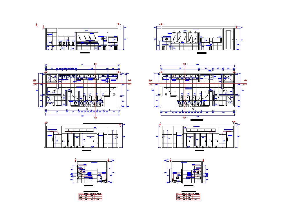 Bathroom modules in AutoCAD | CAD download (349.18 KB) | Bibliocad