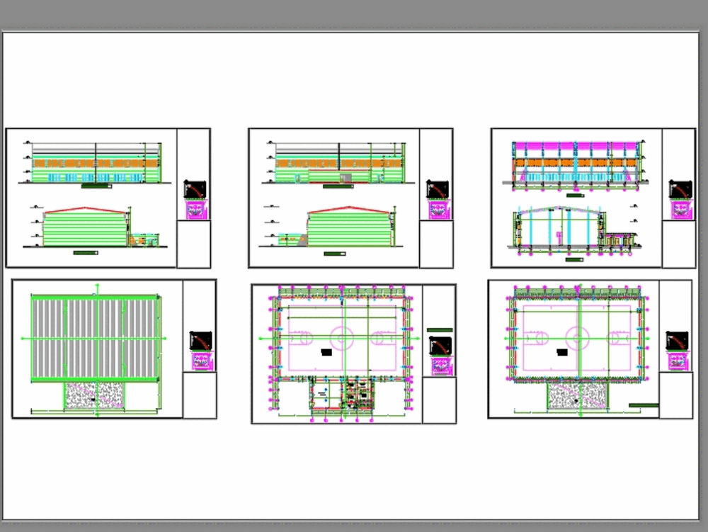 Indoor basketball field in AutoCAD | CAD download ( MB) | Bibliocad