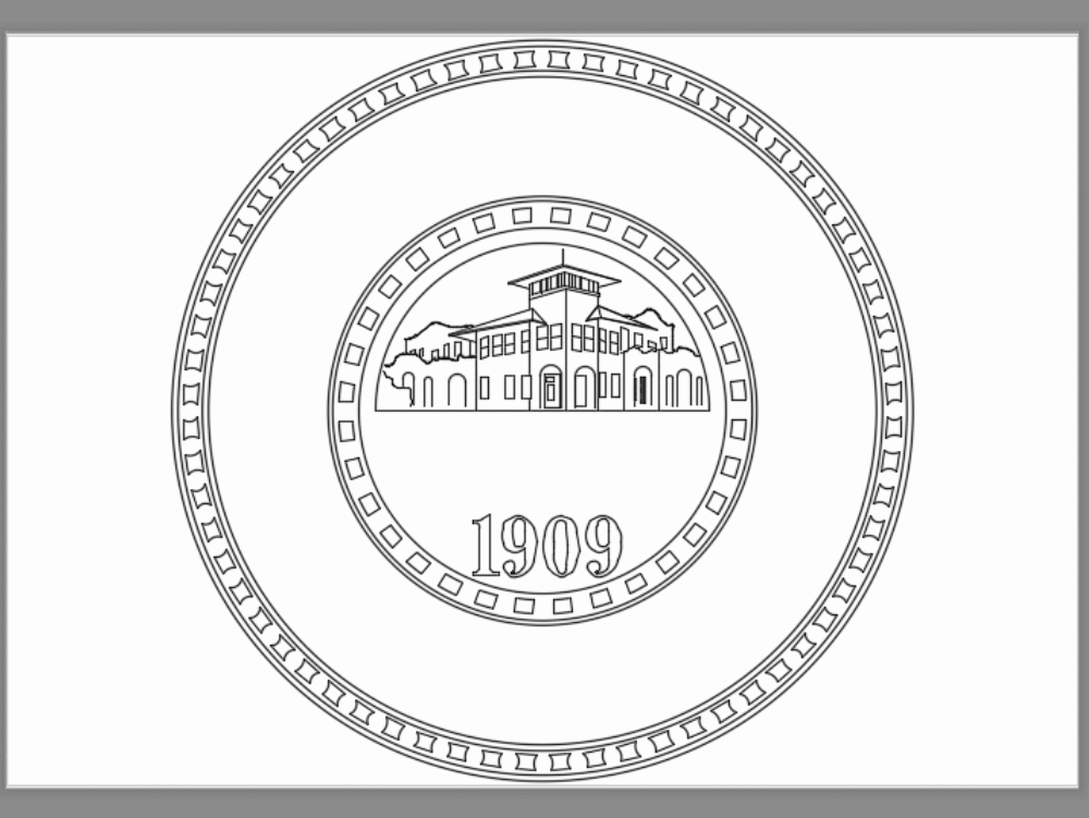 Shield of City of Pharr, Texas, U S A