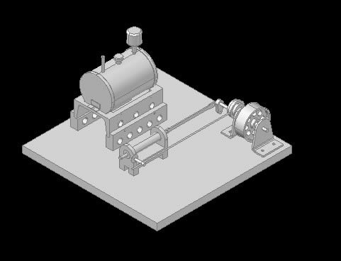 machine à vapeur 3D