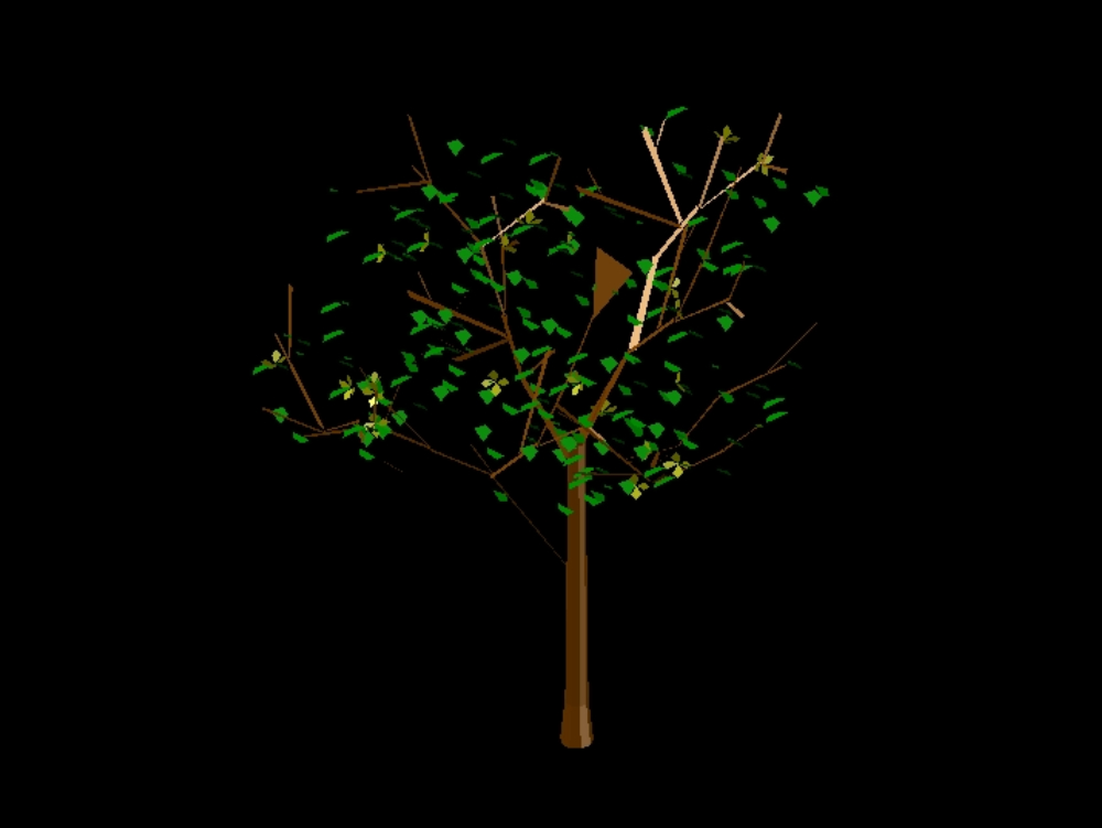Trees in 3d.