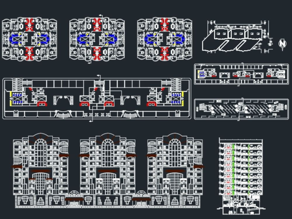 Residential building housing in AutoCAD CAD 5 79 MB 