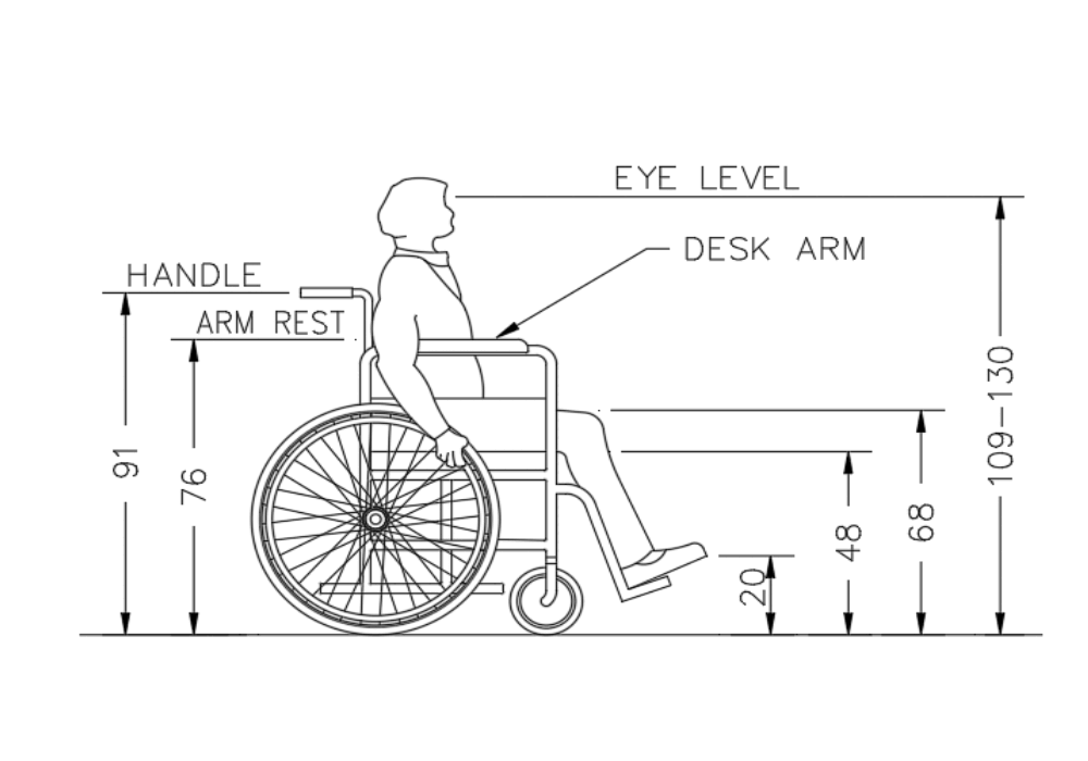 Post impresionismo Justicia Separar Dimensiones silla de ruedas en AutoCAD | CAD (17.76 KB) | Bibliocad