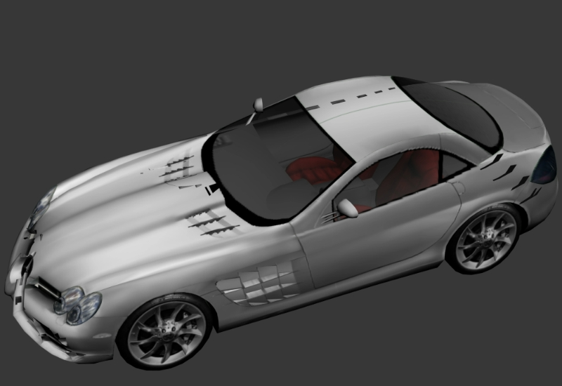 Automóvel Mercedes SLR 3D