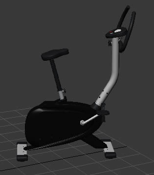 Fitnessbereich Fahrrad 3d Modell max
