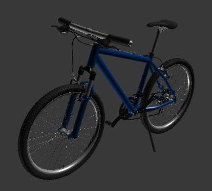 Bicicleta modelo 3d