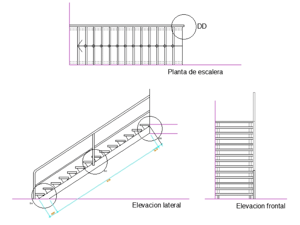 Ladder and details in AutoCAD CAD download (62.23 KB) Bibliocad