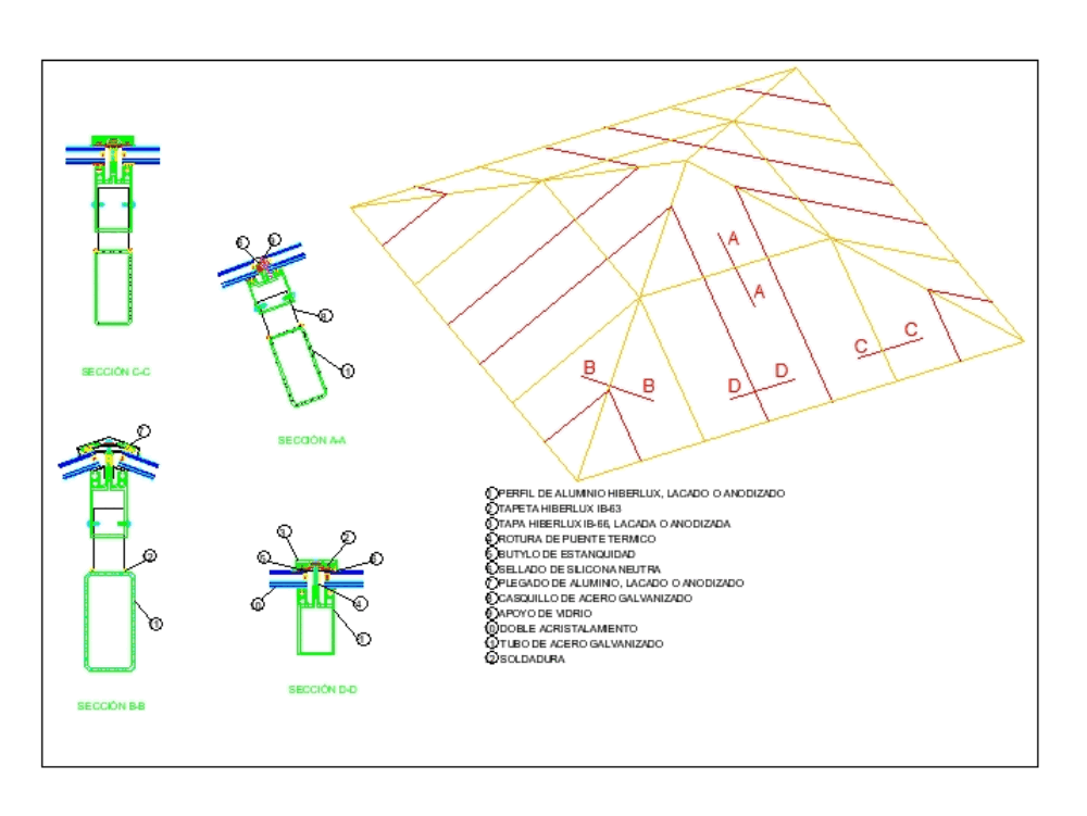Pyiramid - shaped skylight in AutoCAD | CAD (677.08 KB ...