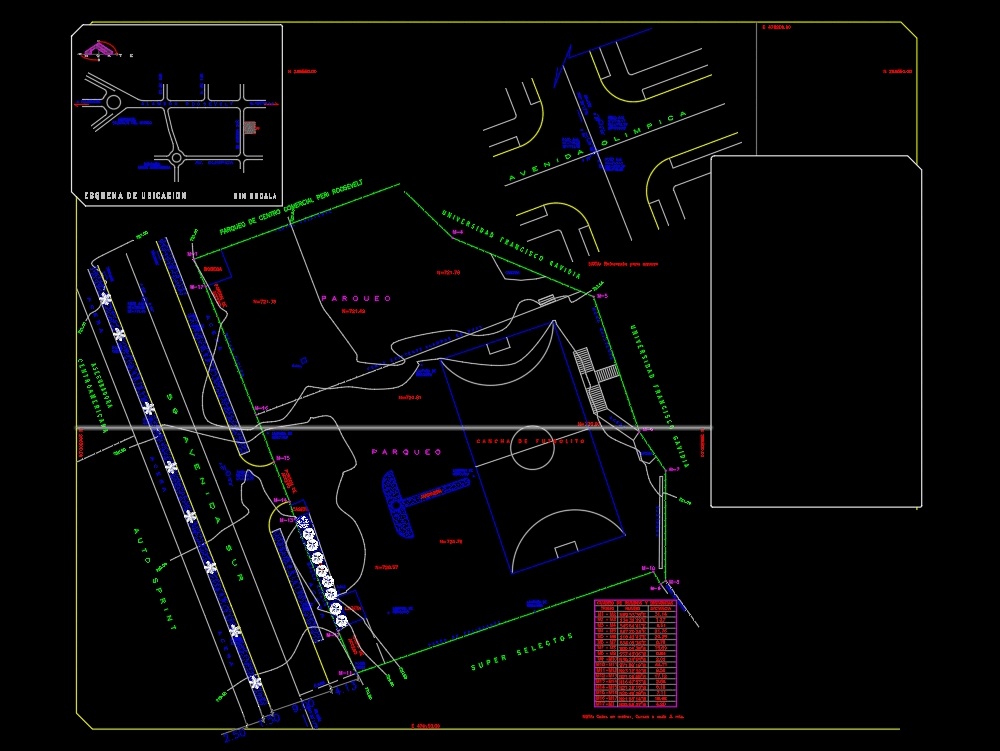 Parking in AutoCAD | Download CAD free (431.01 KB) | Bibliocad