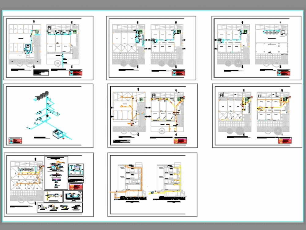 Instalaciones Hidrosanitarias En Autocad Cad 1 11 Mb Bibliocad