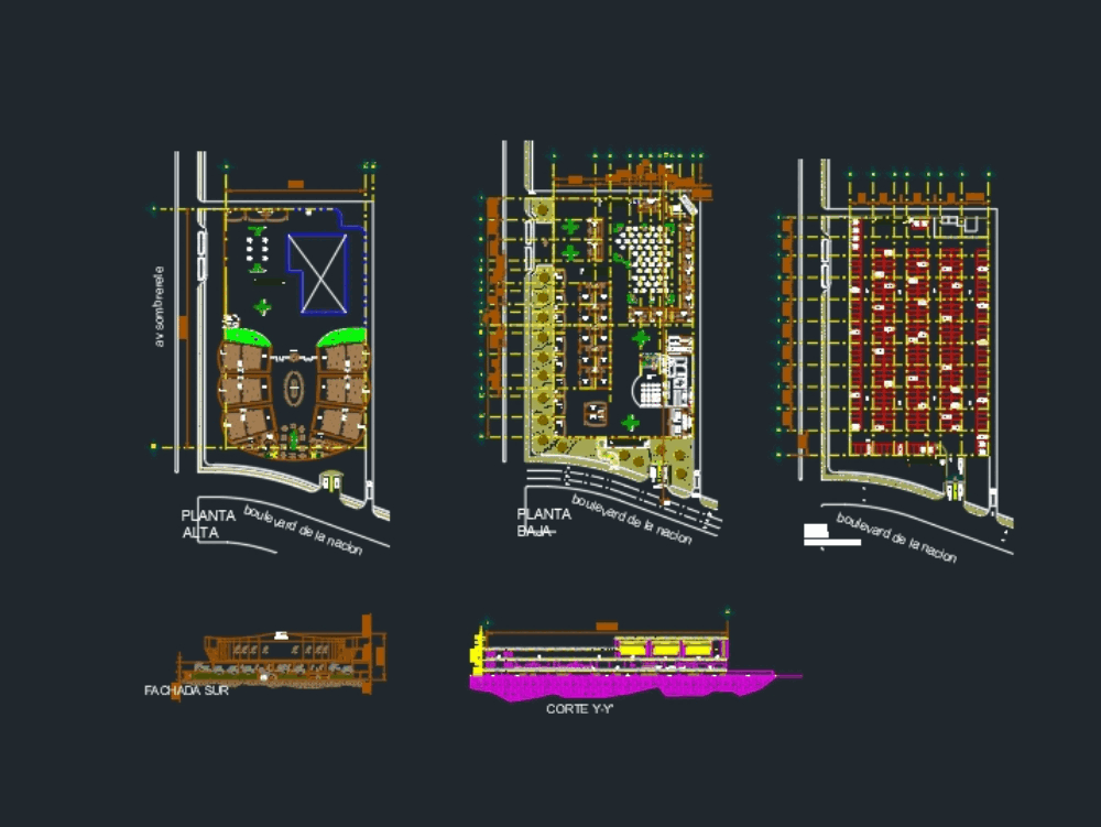 Plaza Comercial En Autocad Descargar Cad Gratis 4 85 Mb Bibliocad