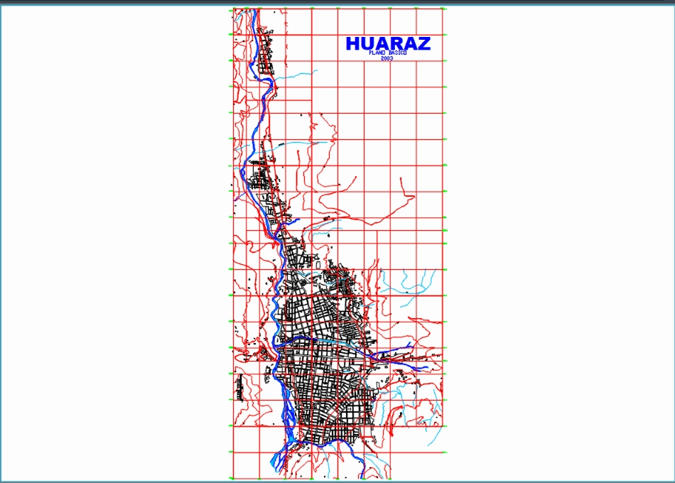 Basic plan of Huaraz