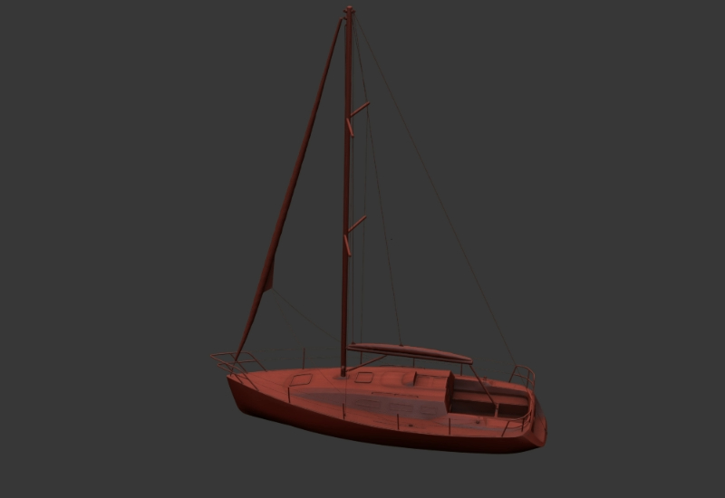 3D Segelboot