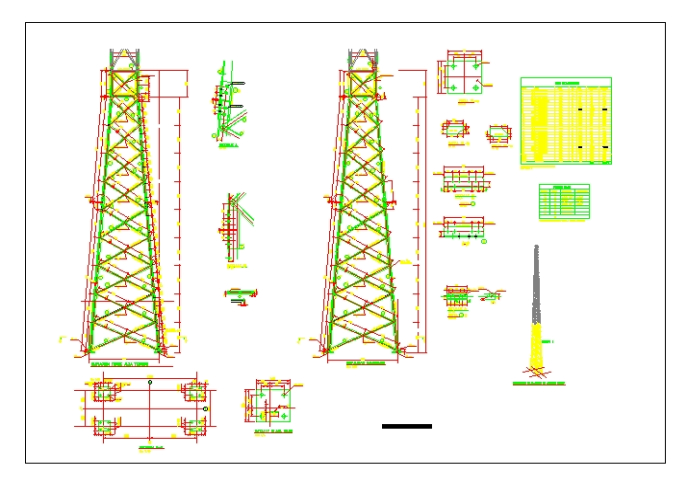 High tension tower