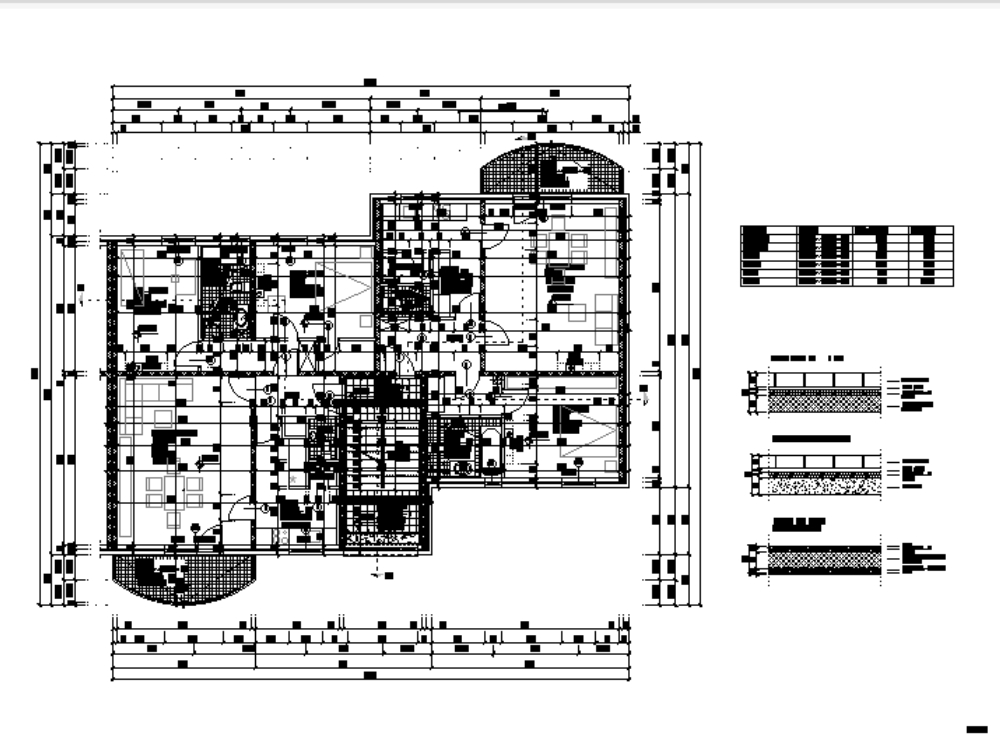 Plan eines Gebäudes