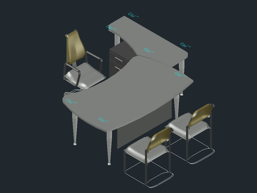 3D-Management-Schreibtisch
