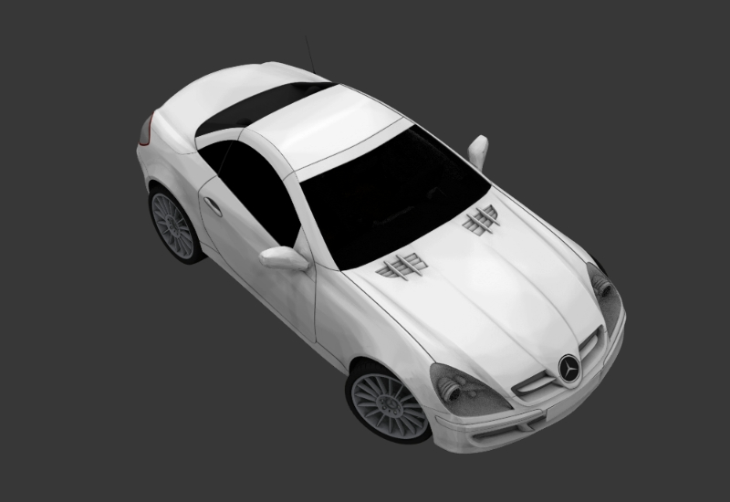 Mercedes 3d - voiture 3d
