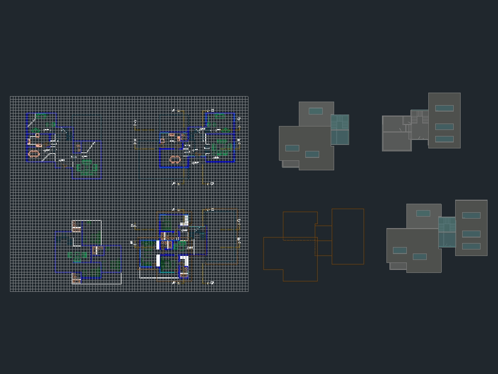 Planos de invernaderos en autocad