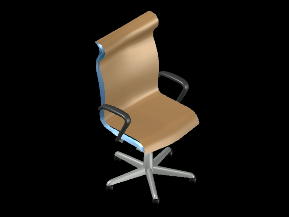 Executive chair in 3d.