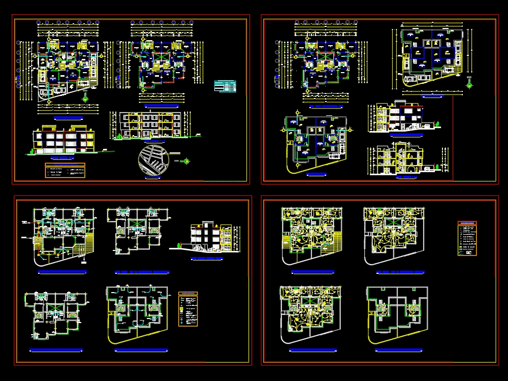 2-story-house-plans-2d-in-autocad-download-cad-free-839-09-kb-bibliocad