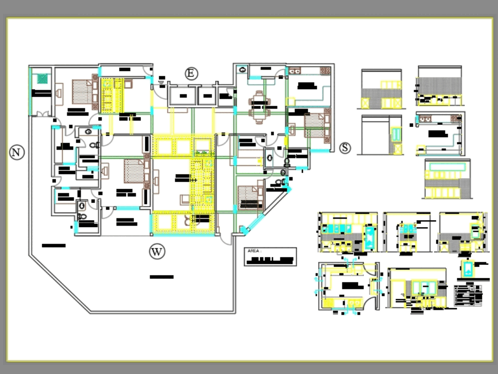 kitchen dwg autocad bibliocad cad