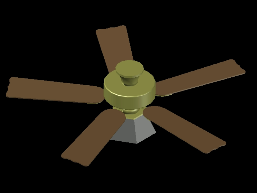 3d Wooden Fan
