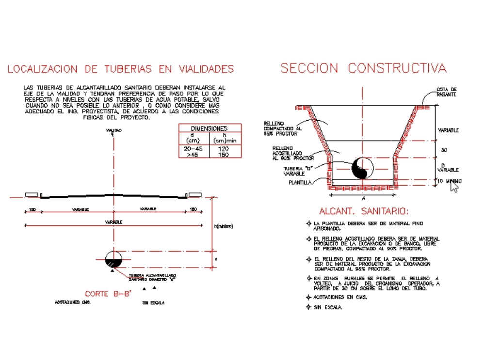 Pozos de visita en AutoCAD Descargar CAD gratis (1.34 MB