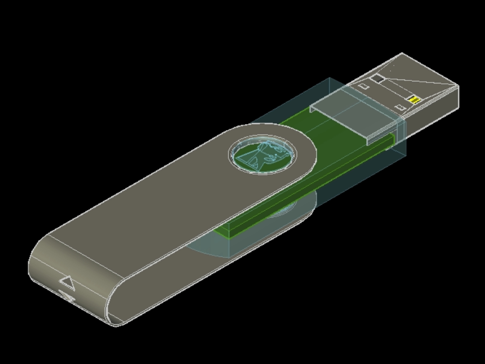 Pendrive in 3d.