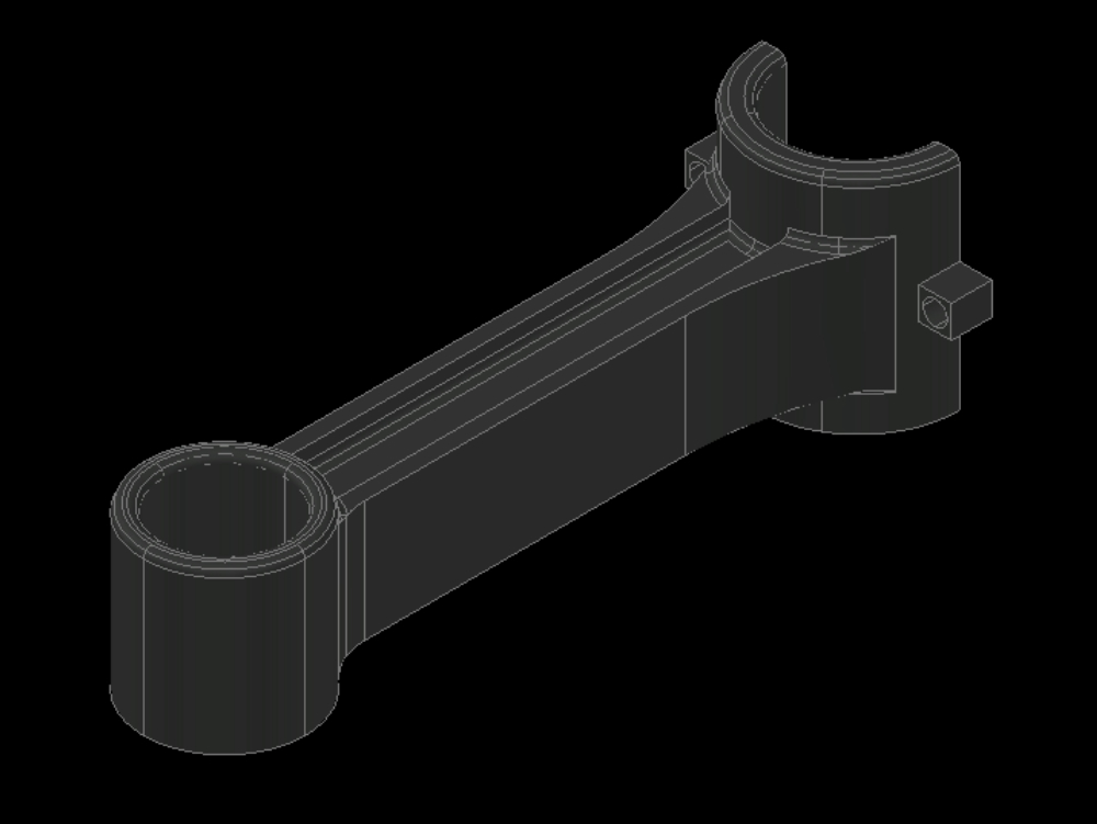 Connecting rod in 3d.
