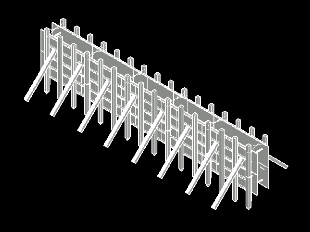Forming of continuous footing in 3d.