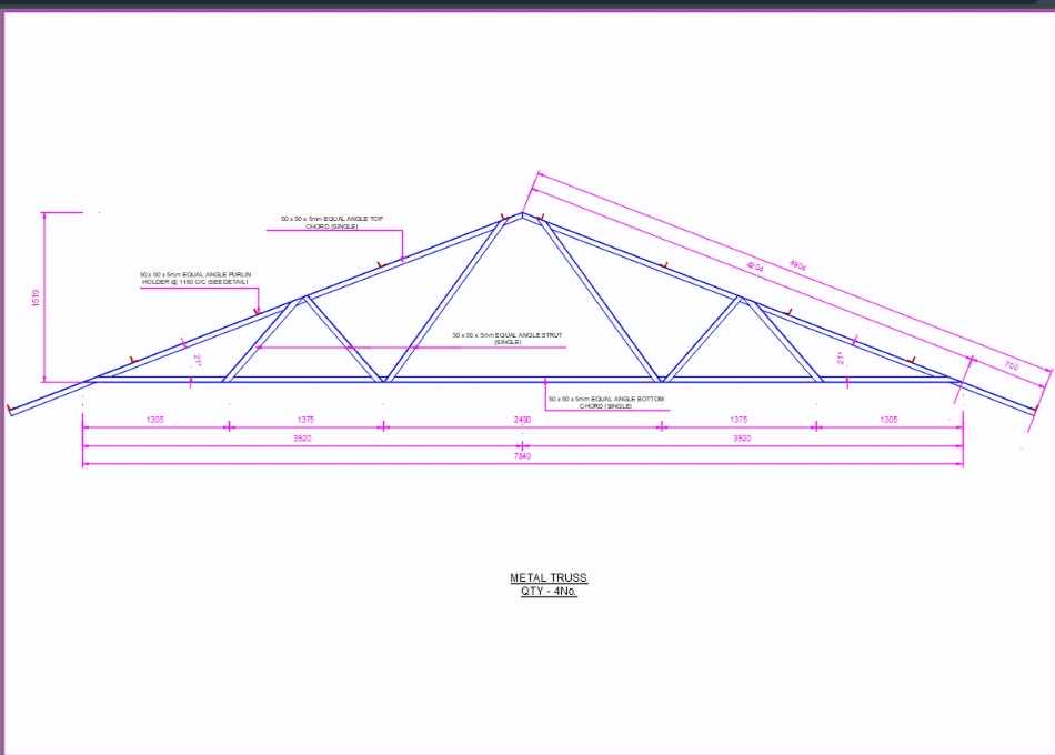 Steel Roof Truss  Civil Engineering Drawing For Deploma 3rd Year  Students  YouTube