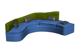 Sofá en 3D