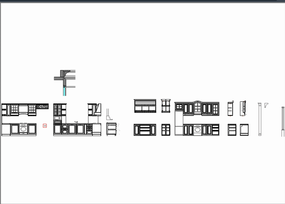 Classic kitchen in AutoCAD Download CAD free 300 46 KB 