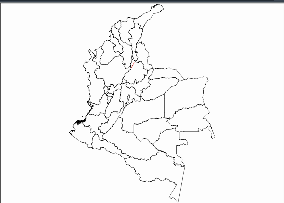 Politische Teilung Kolumbiens