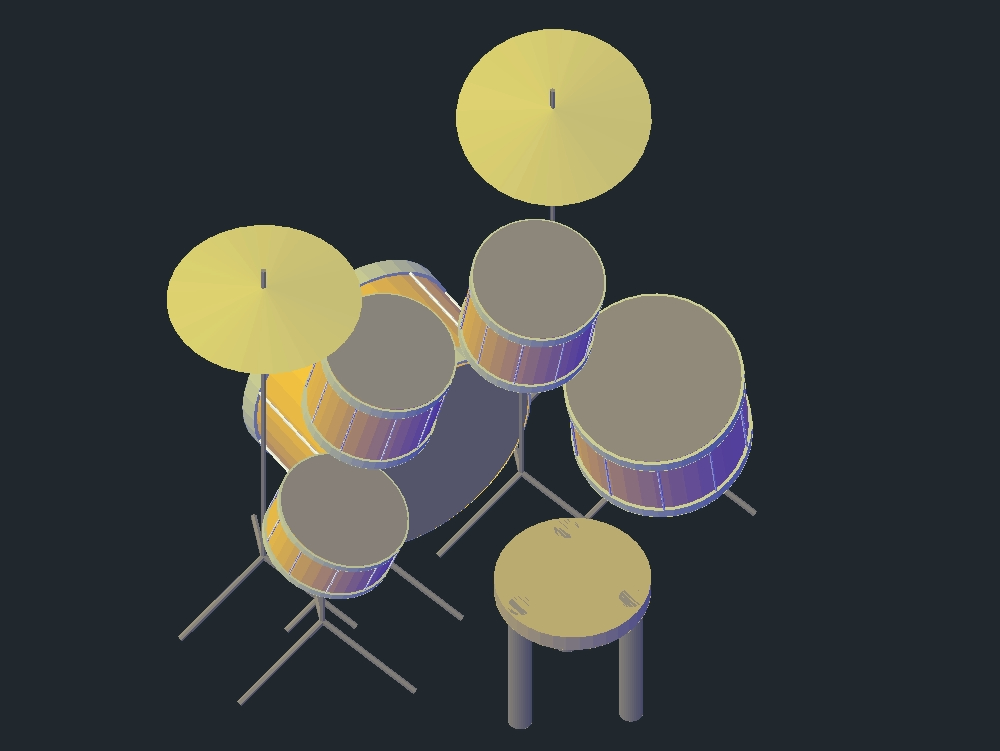3d drum set
