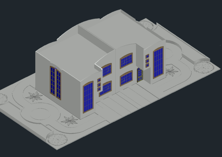 3D - maison duplex