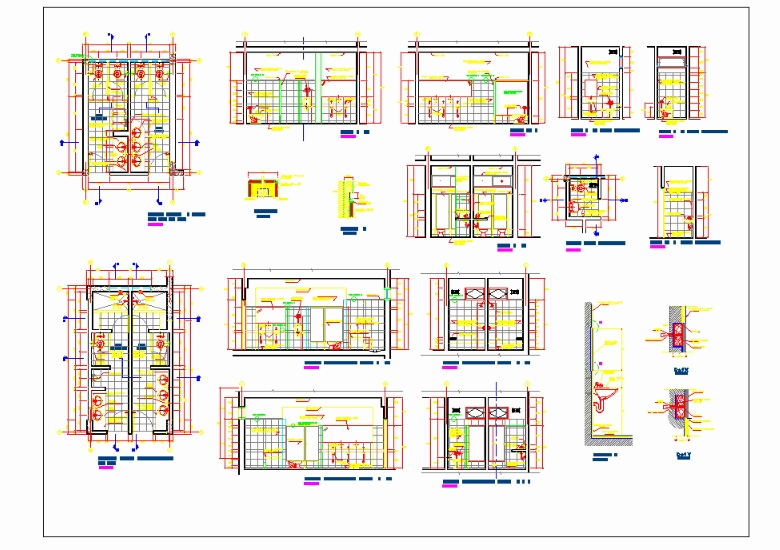 Detalhes de construção de casas de banho