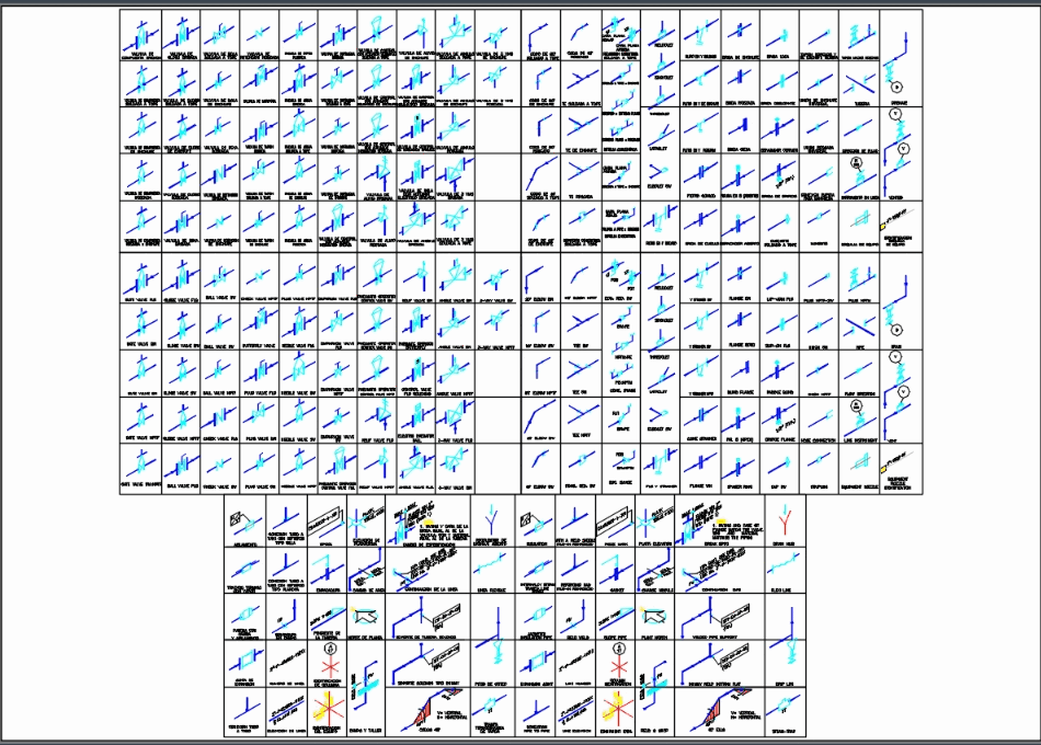 symbols standard weld iso Conexiones tuberias para  KB) Bibliocad isometricas (326.14