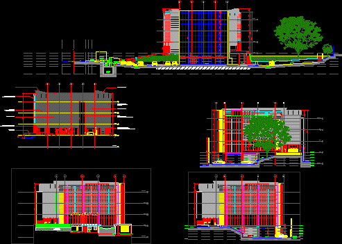 Bürogebäude 5 Ebenen