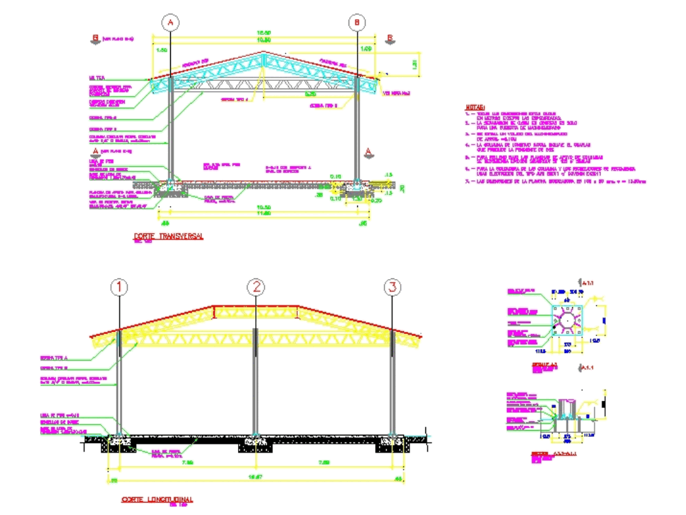 Patio techado en AutoCAD | Descargar CAD (2.03 MB) | Bibliocad