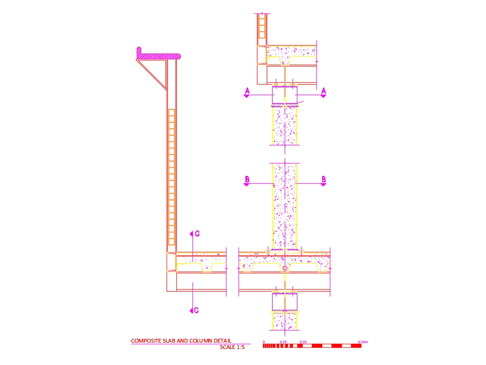 Composite construction in AutoCAD | CAD download (55.72 KB) | Bibliocad