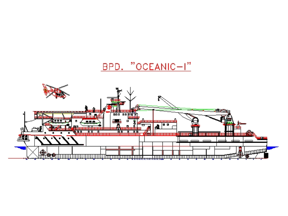Ozeanisches Schiff - 1