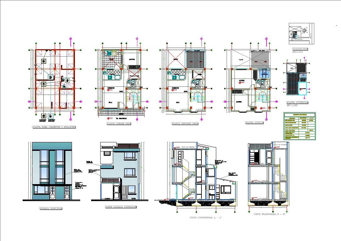 Multifamily housing of 25.09 x 37.64