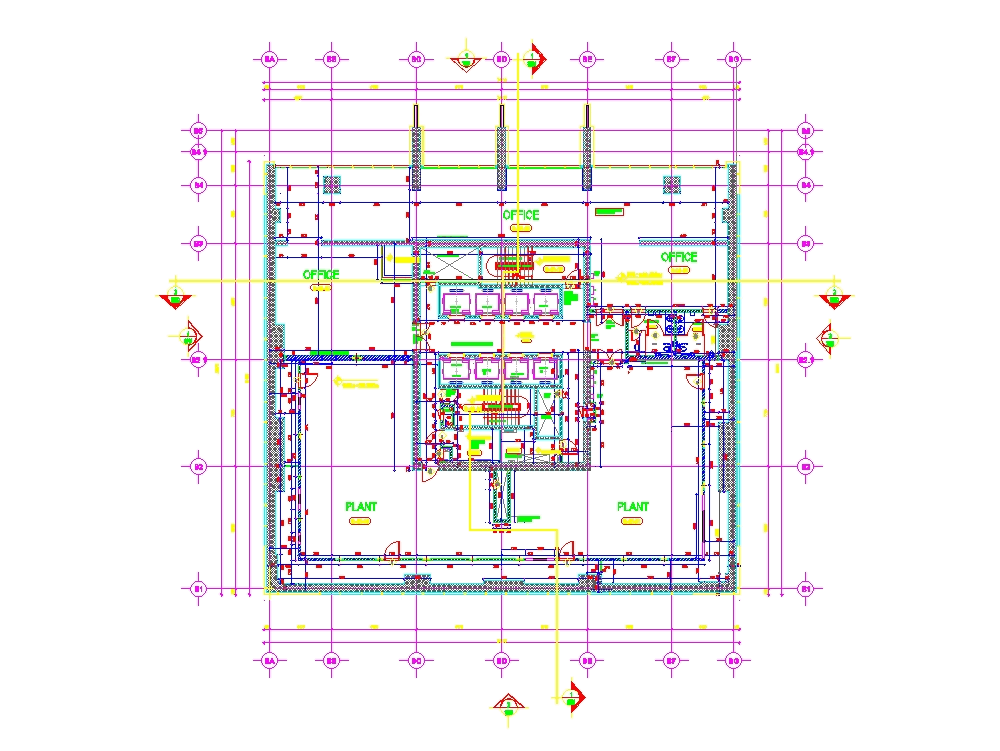 Office of plan in AutoCAD | Download CAD free ( KB) | Bibliocad