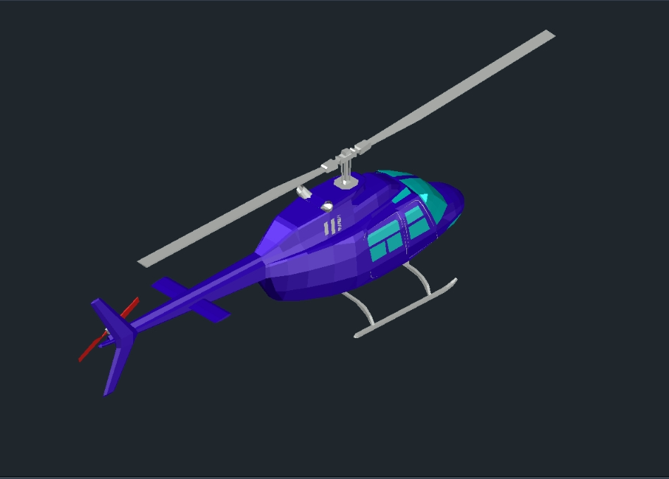 hélicoptère 3D