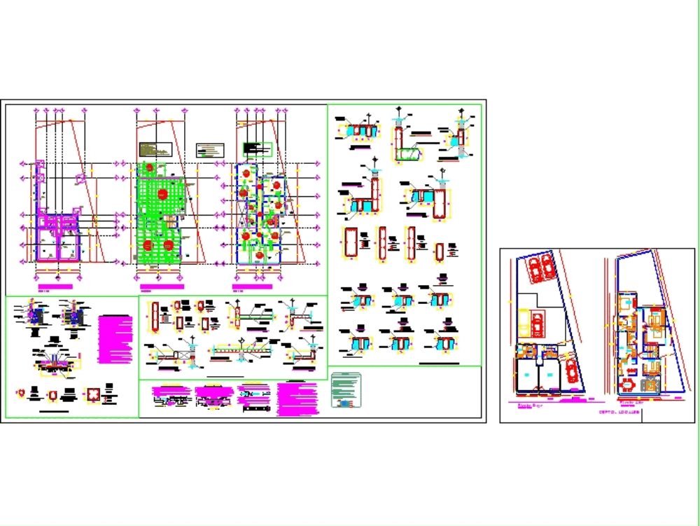 Department and local in AutoCAD | CAD download (1.3 MB) | Bibliocad