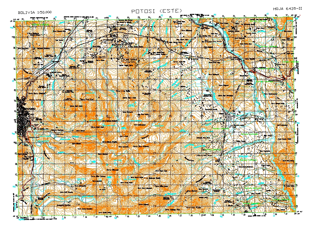 Potosí-Karte