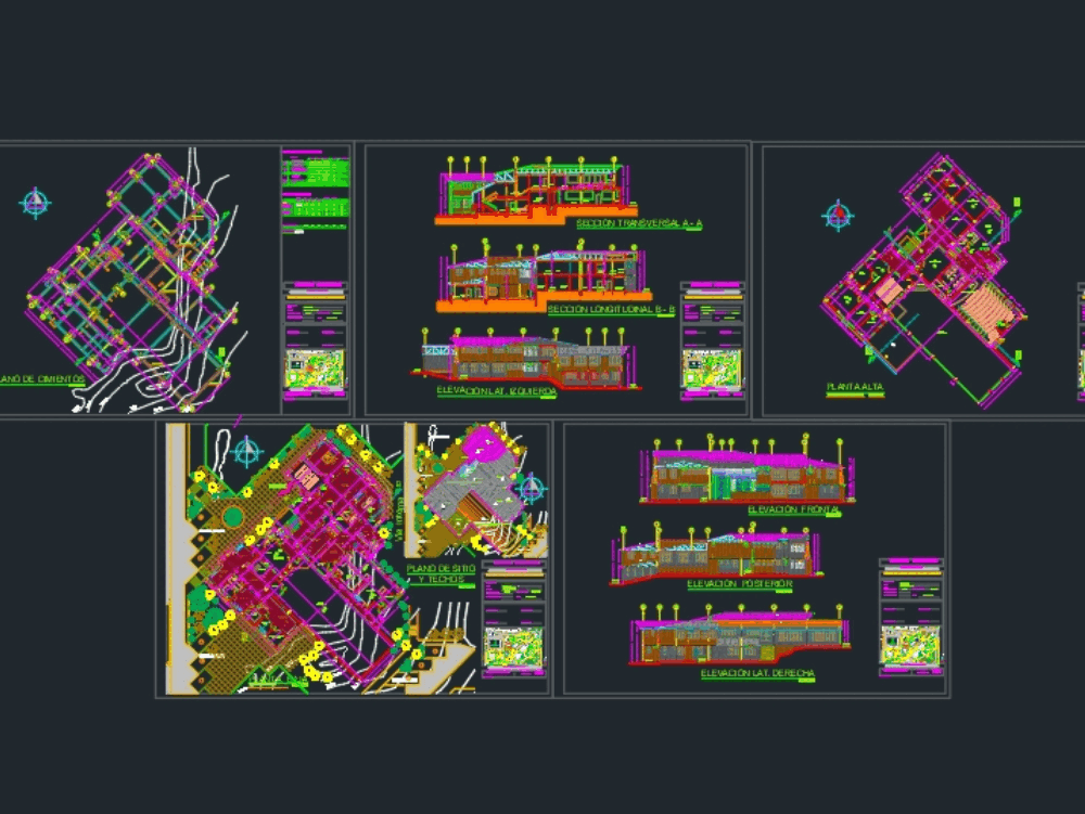 Materials testing institute in AutoCAD | CAD (4.71 MB) | Bibliocad